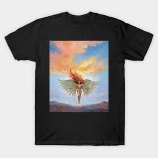 Golden Angel Of Fire And Justice T-Shirt